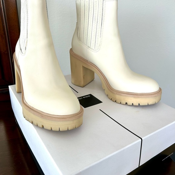 Dolce vita Caster H20 Booties Sz 7 Ivory Leather, used twice - Picture 9 of 14